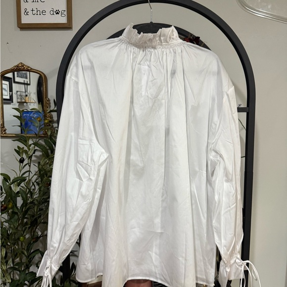 plus size Harshman Audrey Popover Blouse 100% cotton 3x blouse - Picture 13 of 16